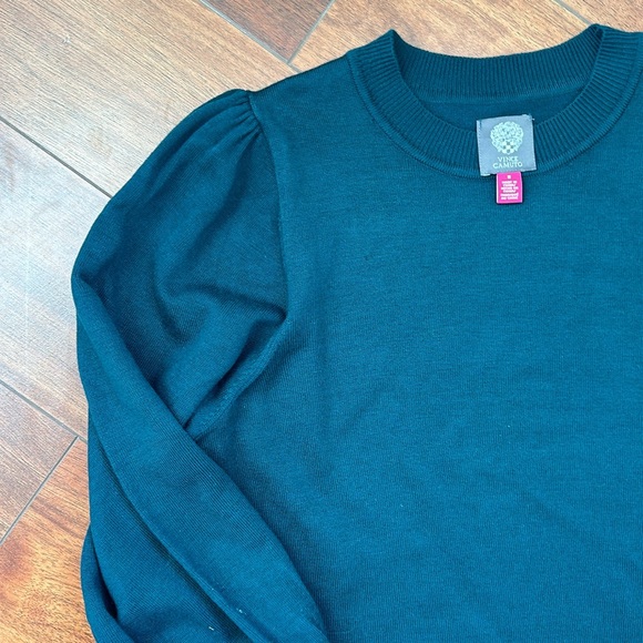 Vince Camuto Long Sleeve Puffed Sleeve Sweater Dress Medium - Picture 3 of 5